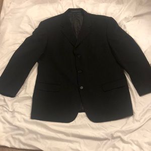 Men’s black dress suit coat